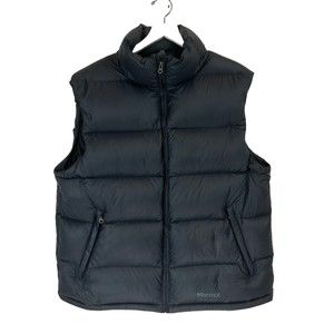 Marmot Black Quilted Down Puffer Vest